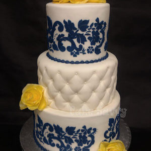 Cake Savvy Chilliwack Blue Yellow Roses